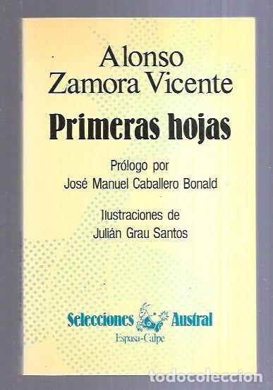 Libros: PRIMERAS HOJAS - ZAMORA VICENTE, ALONSO - Foto 3