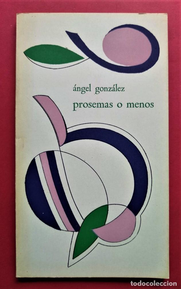 Libros: PROSEMAS O MENOS. - GONZ&Aacute;LEZ, Angel. - Foto 1