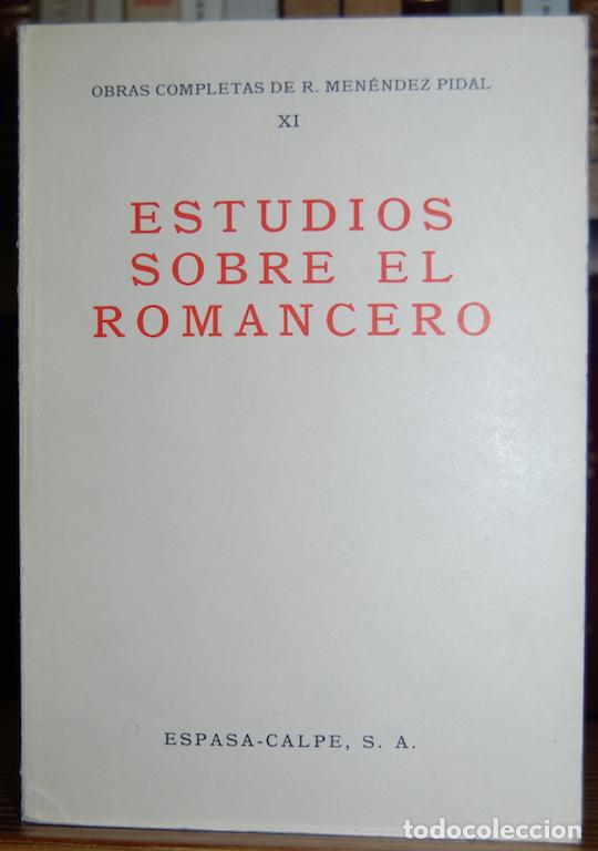 Libros: ESTUDIOS SOBRE EL ROMANCERO - MENENDEZ PIDAL, R. - Foto 1