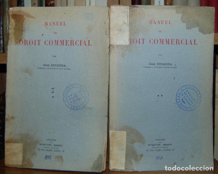 MANUEL DE DROIT COMMERCIAL - ESCARRA, Jean