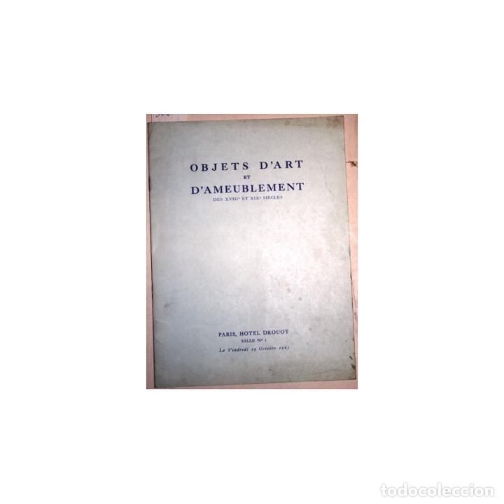 Libros: Objets d&acute;Art et D&acute;Ameublement des XVIII et XIX si&egrave;cles - An&oacute;nimo - Foto 1