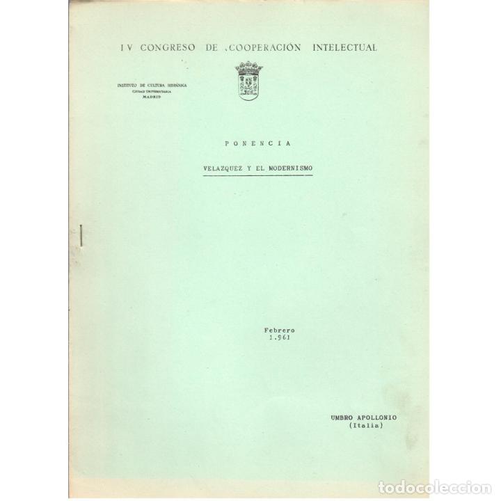 Libros: Vel&aacute;zquez y el Modernismo - APOLLONIO, Umbro - Foto 1