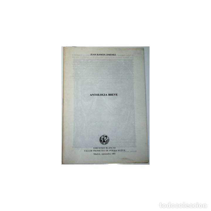 Libros: Antolog&iacute;a Breve - JIMENEZ, Juan Ram&oacute;n - Foto 1