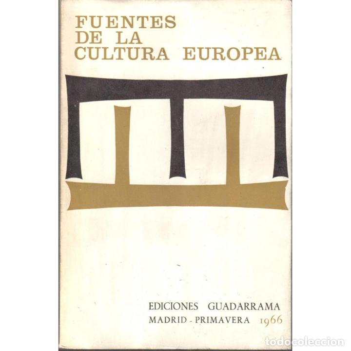 Libros: Fuentes de la cultura europea - VV. AA. - Foto 1