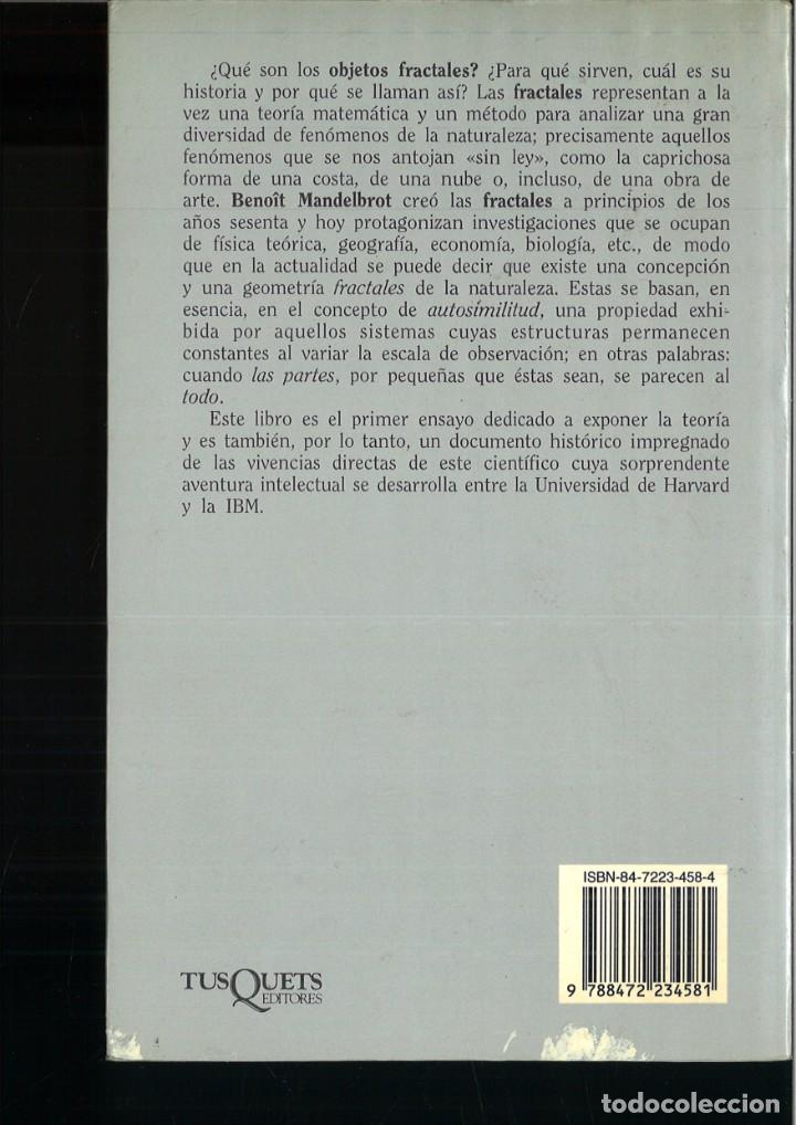 Libros: LOS OBJETOS FRACTALES. Benoit Mandelbrot - Foto 2