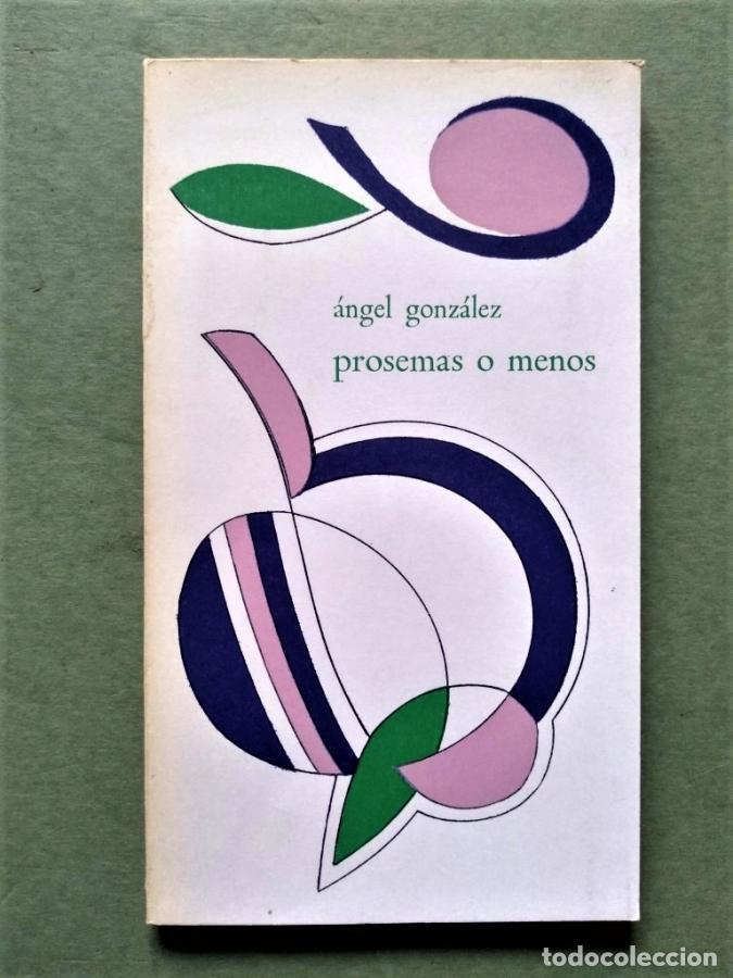 Libros: PROSEMAS O MENOS. - GONZ&Aacute;LEZ, Angel. - Foto 1