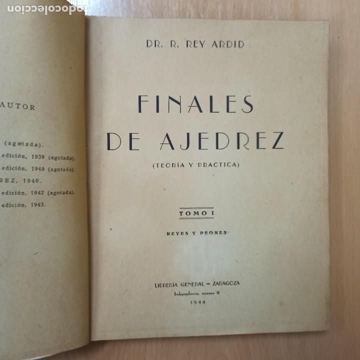 Libros: LIBRO - FINALES DE AJEDREZ (TEORIA Y PRACTICA) PO EL DR. R. REY ARDID - Foto 3