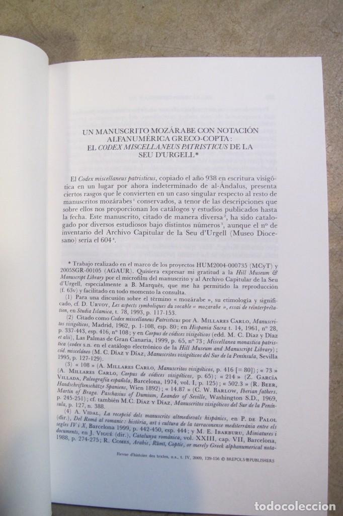 Libri di seconda mano: UN MANUSCRITO MOZARABE CON NOTACION ALFANUMERICA GRECO-COPTA. EL CODEX MISCELLANEUS PATRISTICUS .SEU