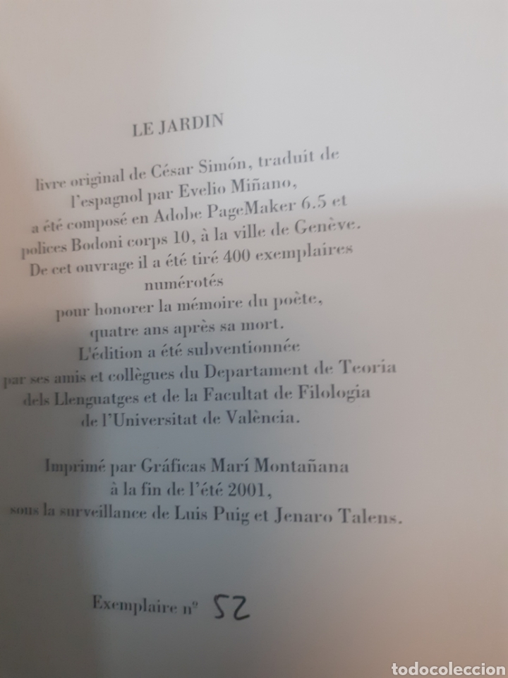 Libros: LE JARDIN - SIMON,C&eacute;sar - Foto 6