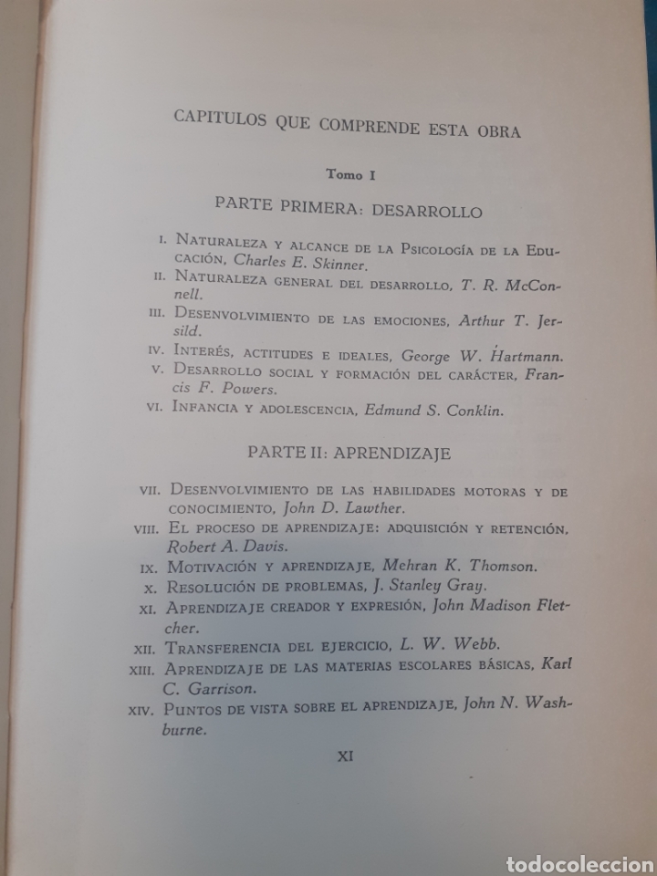 Libros: PSICOLOGIA DE LA EDUCACION. Los 2 tomos. Completo - SKINNER,Charles E. - Foto 3