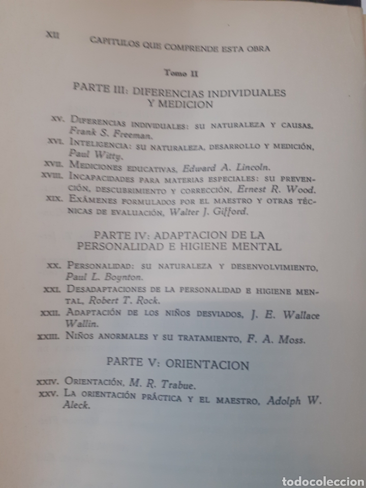 Libros: PSICOLOGIA DE LA EDUCACION. Los 2 tomos. Completo - SKINNER,Charles E. - Foto 4