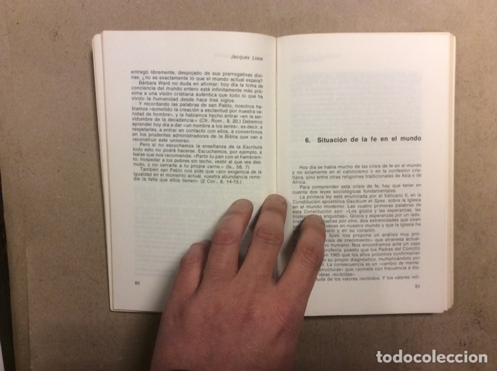 Libros: SER&Eacute;IS MIS DISC&Iacute;PULOS (REFLEXIONES Y REFLEJOS). JACQUES LOEW. NARCEA DE EDICIONES 1978 - Foto 3