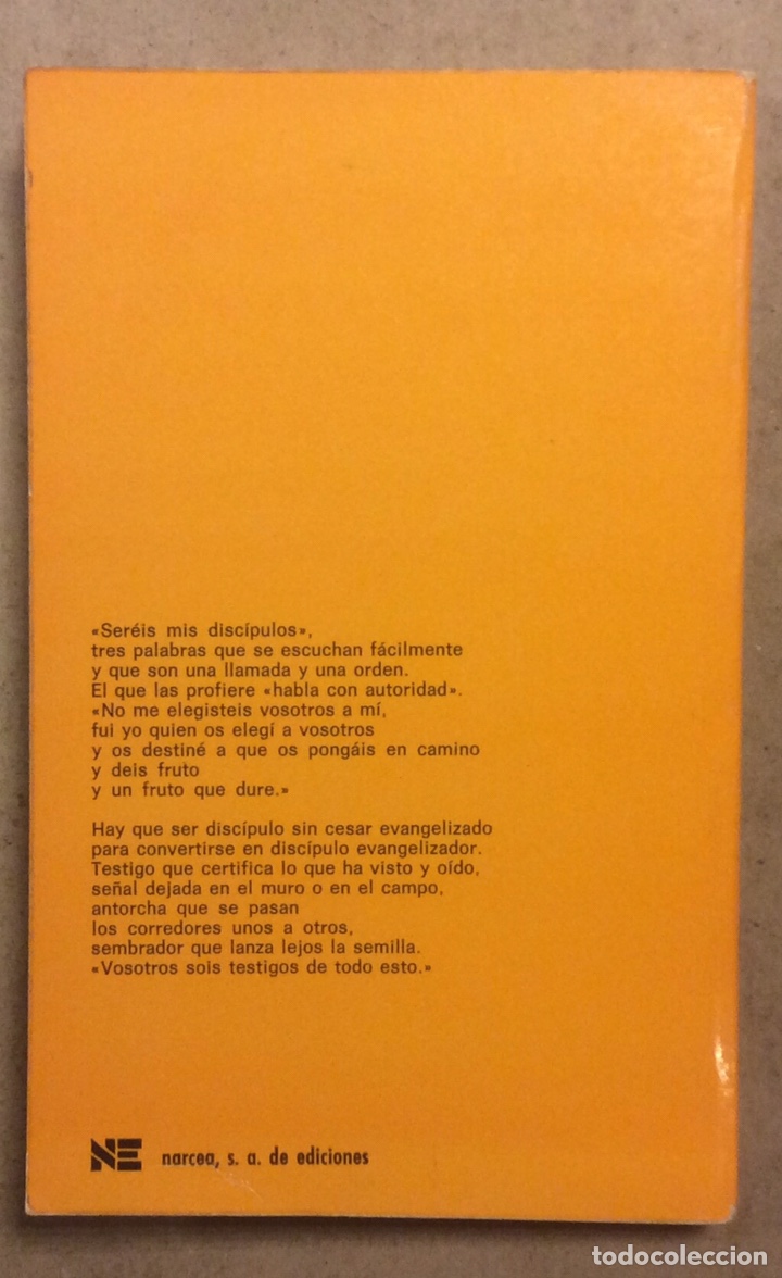 Libros: SER&Eacute;IS MIS DISC&Iacute;PULOS (REFLEXIONES Y REFLEJOS). JACQUES LOEW. NARCEA DE EDICIONES 1978 - Foto 5