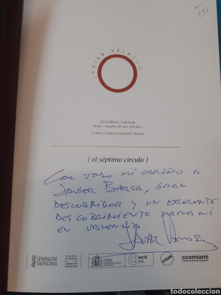 Libros: EL SEPTIMO CIRCULO. Dedicatoria autografa del autor. Incluye CD - VELASCO,Javier - Foto 2