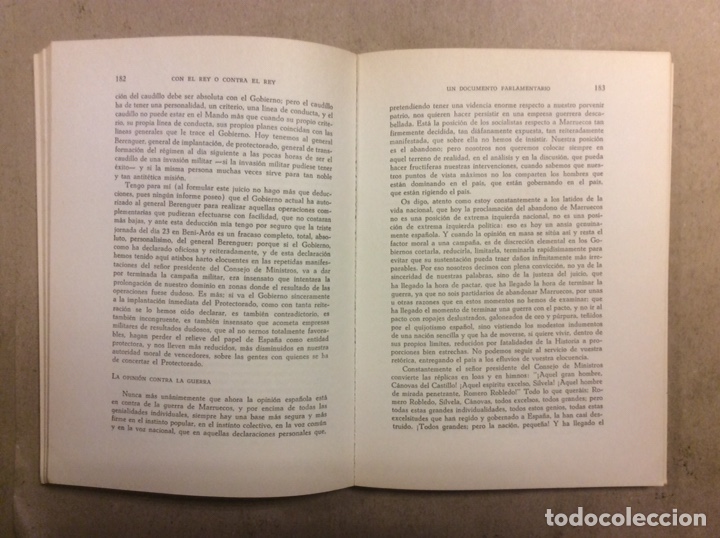 Libros: CON EL REY O CONTRA EL REY. INDALECIO PRIETO. EDICIONES OASIS 1972 (1&ordf; EDICI&Oacute;N). - Foto 5