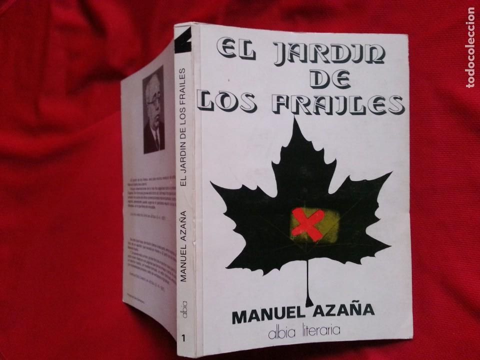 Libros: EL JARD&Iacute;N DE LOS FRAILES - MANUEL AZA&Ntilde;A - Foto 1
