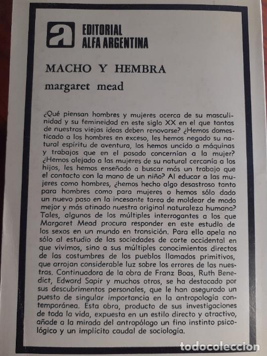 Libros: MACHO Y HEMBRA - CHAMANISMO - MARGARET MEAD - Foto 2