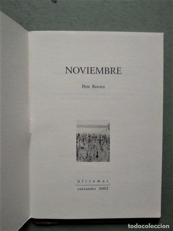 Libros: Noviembre. - Rovira, Pere. - Foto 2