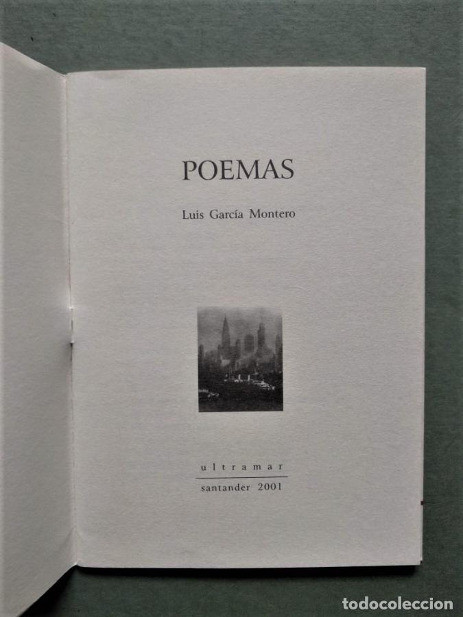Libros: Poemas. - GARC&Iacute;A MONTERO, Luis. - Foto 2