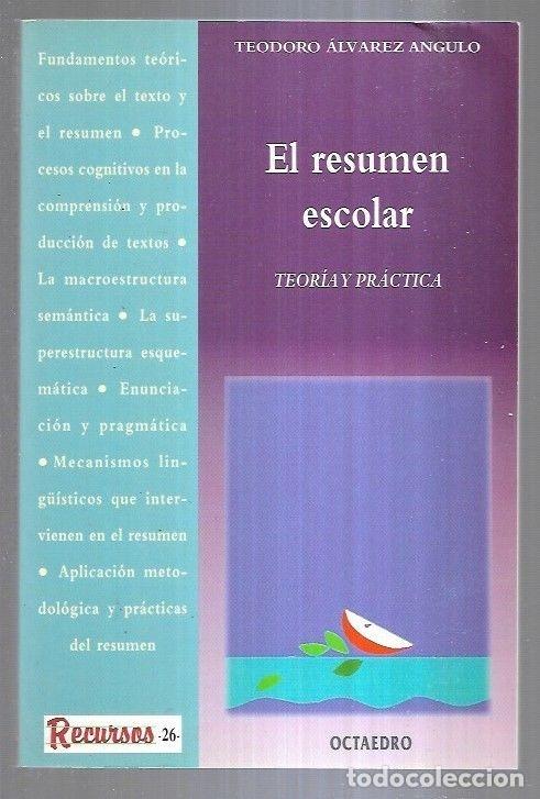 Libros: RESUMEN ESCOLAR - EL. TEORIA Y PRACTICA - ALVAREZ ANGULO, TEODORO - Foto 1