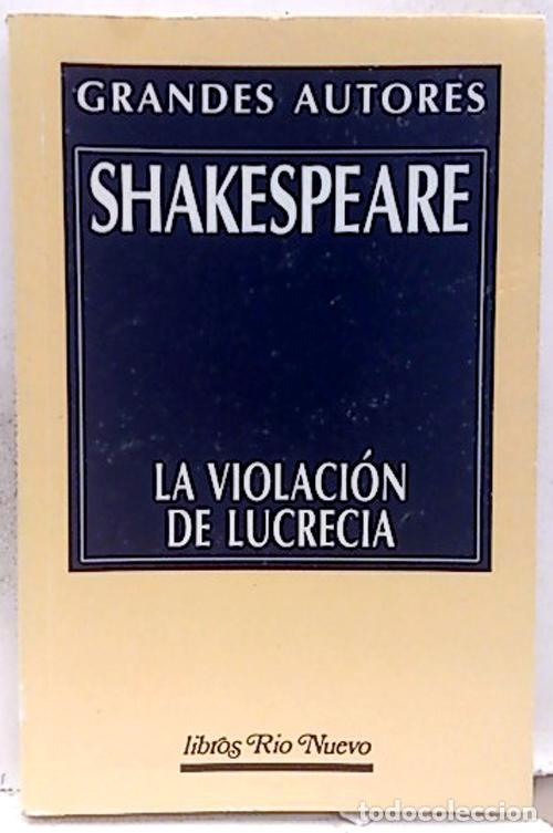 Libros: LA VIOLACION DE LUCRECIA - SHAKESPEARE, WILLIAM - Foto 1