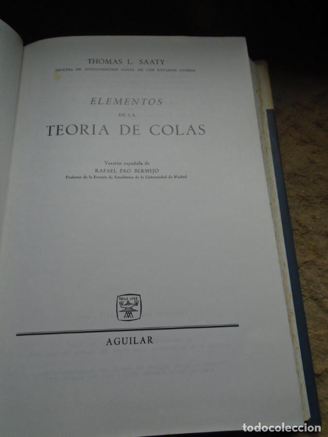 Libros: Elementos de la Teor&iacute;a de Colas - Thomas L. Saaty - Foto 2