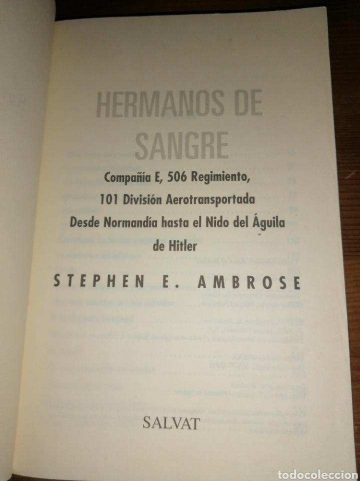 Libros: HERMANOS DE SANGRE - STEPHEN E. AMBROSE - Foto 2