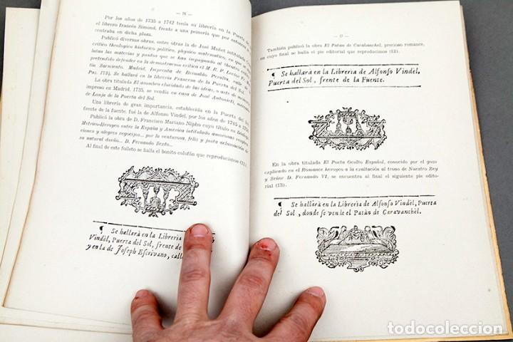 Libros: FRANCISCO VINDEL: LIBROS Y LIBRER&Iacute;AS DE LA PUERTA DEL SOL (1587 - 1825) CON 12 FACS&Iacute;MILES - Foto 6