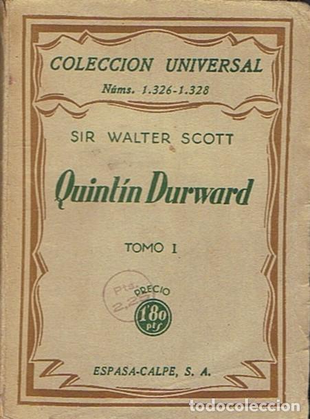 Libros: QUINT&Iacute;N DURWARD. Tomo I. - Scott. Sir Walter, - Foto 1
