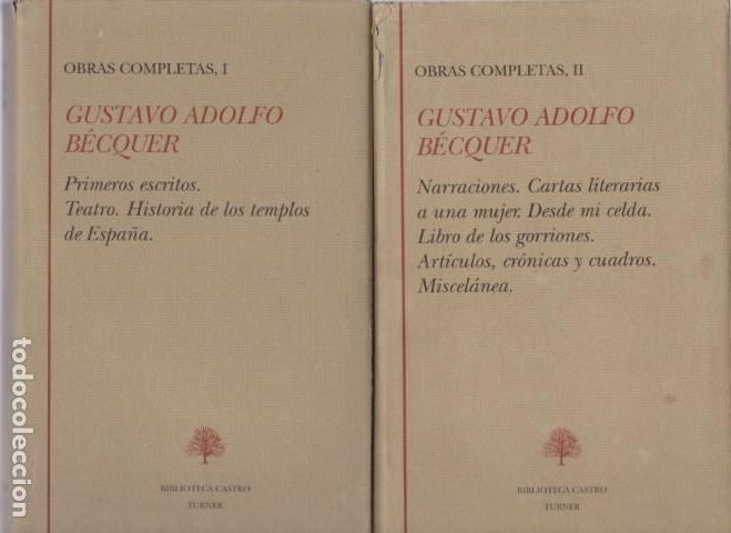 Libros: OBRAS COMPLETAS. 2 TOMOS. COMPLETO - GUSTAVO ADOLFO BECQUER - Foto 1