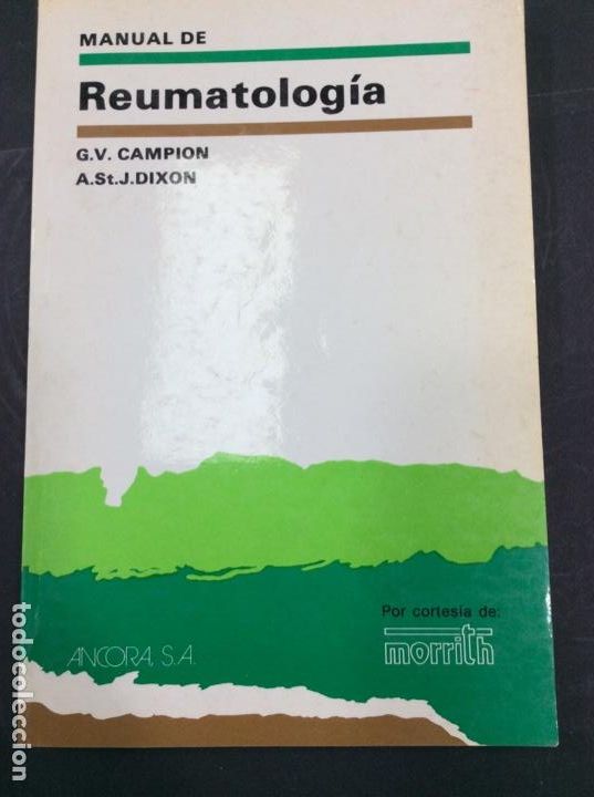 books: Manual de reumatolog&iacute;a campion dixon