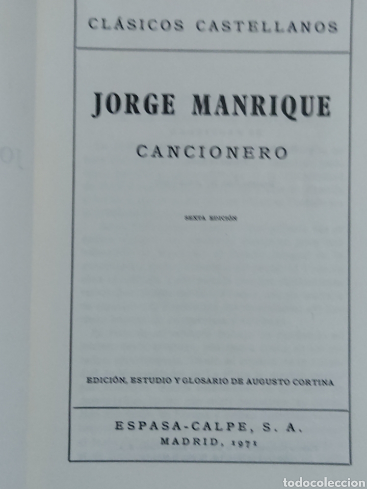Libros: Jorge Manrique cancionero 1971 - Foto 2
