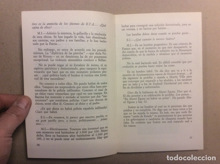 Libros: MANUEL DE IRUJO. EUGENIO IBARZABAL. EDITA EREIN 1977 - Foto 3