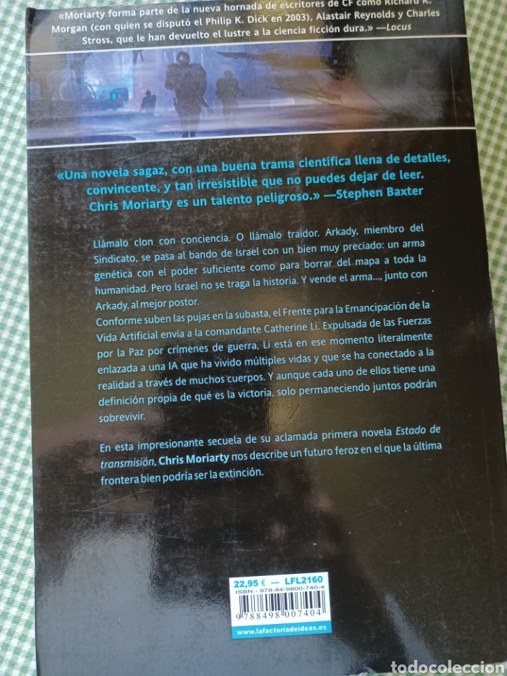 Libros: Barybook 308. Control de transmisi&oacute;n Chris Moriarty - Foto 2