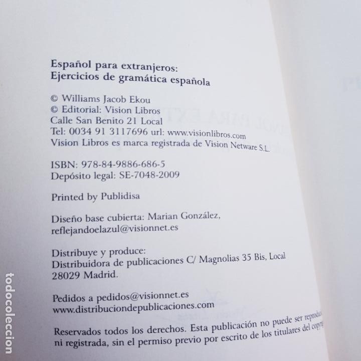 Libros: LIBRO-ESPA&Ntilde;OL PARA EXTRANJEROS-EJERCICIOS DE GRAM&Aacute;TICA ESPA&Ntilde;OLA-WILLIAMS JACOB EKOU - Foto 11