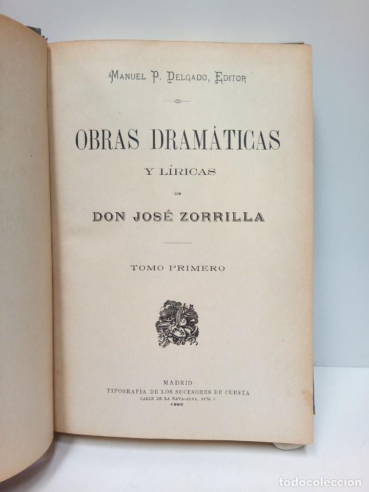 Libros: ZORRILLA, Jos&eacute; - Obras Dram&aacute;ticas y L&iacute;ricas - Foto 3