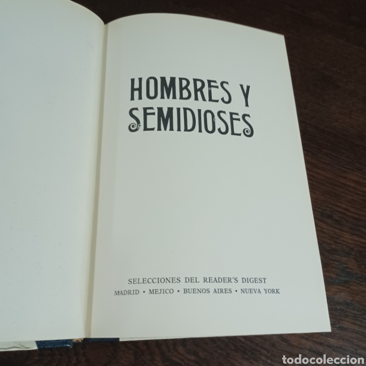 Libros: HOMBRES Y SEMIDIOSES - SELECCIONES READERS DIGEST 1967 - Foto 2