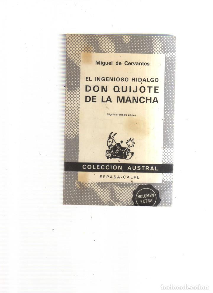 Libros: DON QUIJOTE DE LA MANCHA COLECCION AUSTRAL - Foto 1