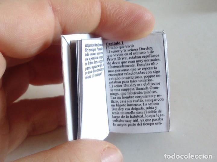 Libros: CINCO LIBROS MINIATURA HARRY POTTER. ARTESANAL. - Foto 5