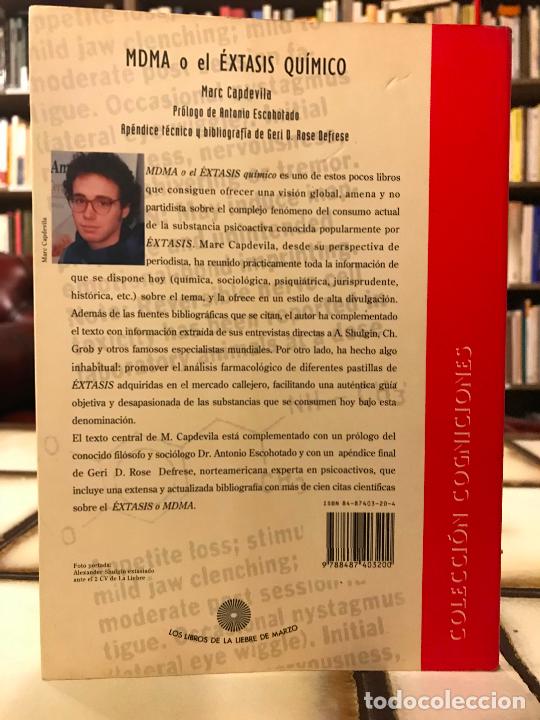 Libros: MDMA. El &eacute;xtasis qu&iacute;mico. Marc Capdevila. La liebre de Marzo. - Foto 2
