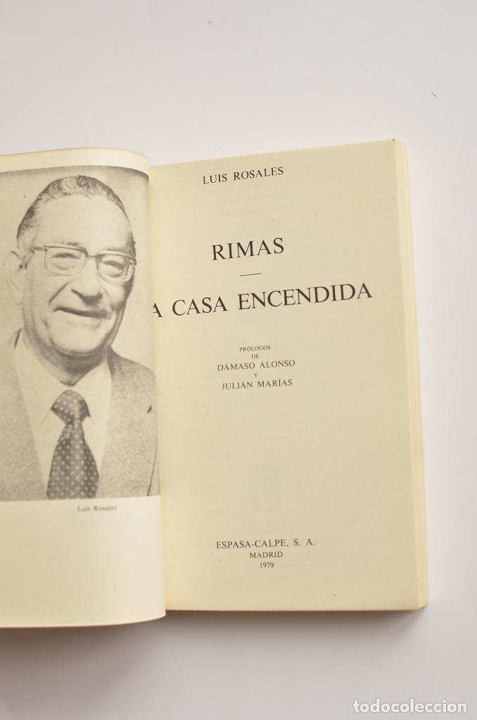 Libros: Rimas y La Casa Encendida - ROSALES, Luis - Foto 4
