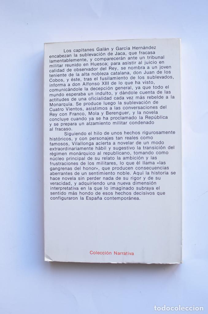 Libros: Las gangrenas del honor - VILALLONGA, Jos&eacute; Luis de - Foto 4