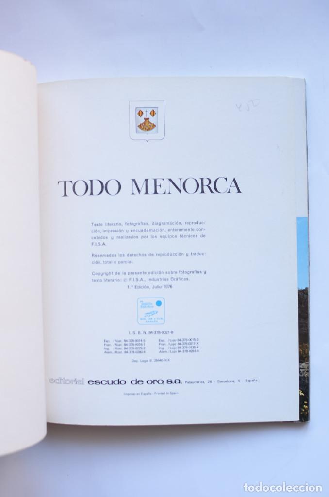 Libros: Todo Menorca - EQUIPO T&Eacute;CNICO DE F.I.S.A. - Foto 2