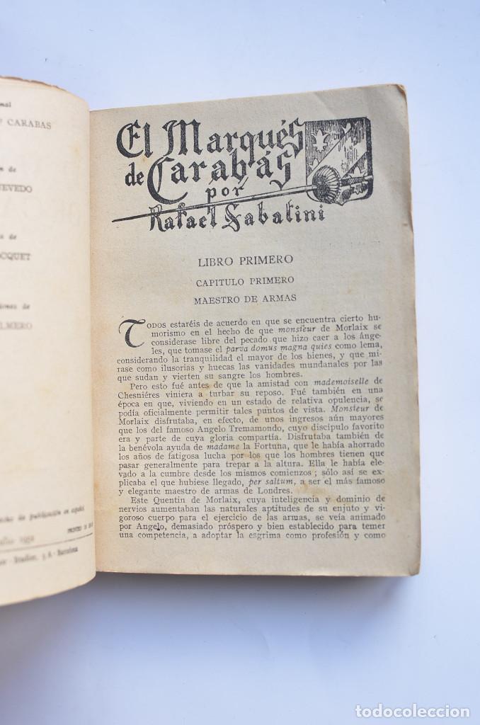 Libros: El marqu&eacute;s de Carrab&aacute;s - SABATINI, Rafael - Foto 3