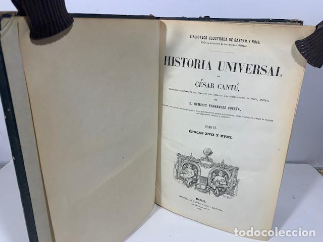 Libros: HISTORIA UNIVERSAL TOMO VI CESAR CANTU - Foto 1