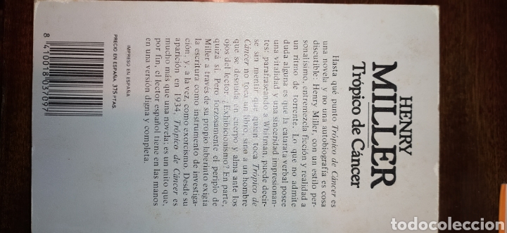 Libros: Tr&oacute;pico de c&aacute;ncer Henry Miller - Foto 2