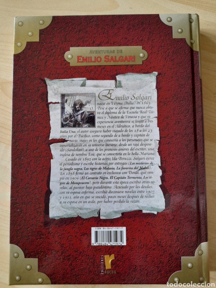 Libros: La perla del r&iacute;o rojo. Emilio Salgari - Foto 2