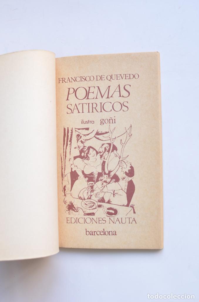 Libros: Poemas sat&iacute;ricos - QUEVEDO, Francisco de - Foto 2