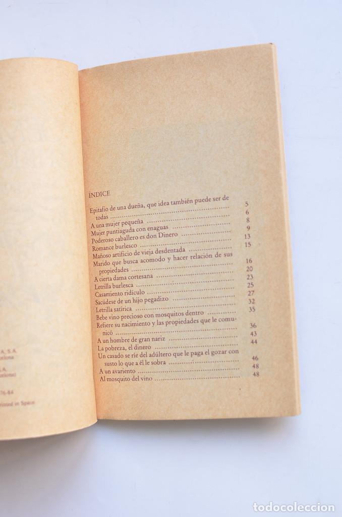 Libros: Poemas sat&iacute;ricos - QUEVEDO, Francisco de - Foto 3