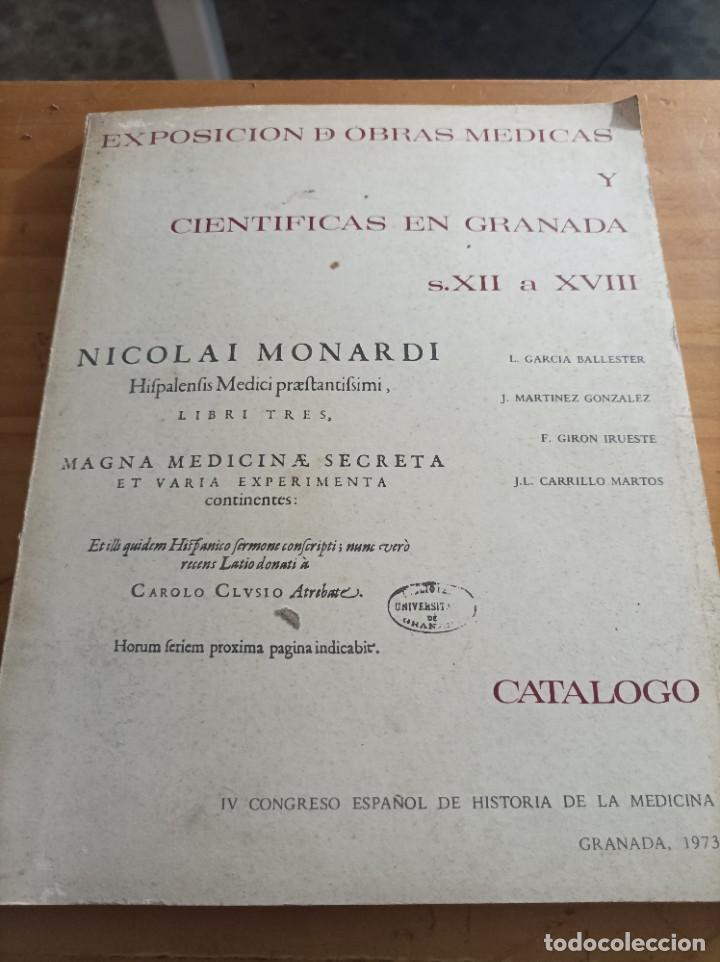 books: CATALOGO DE LA EXPOSICI&Oacute;N DE OBRAS MEDICAS Y CIENTIFICAS EN GRANADA,SIGLOS XII A XVIII,1973, &Iacute;NDICE